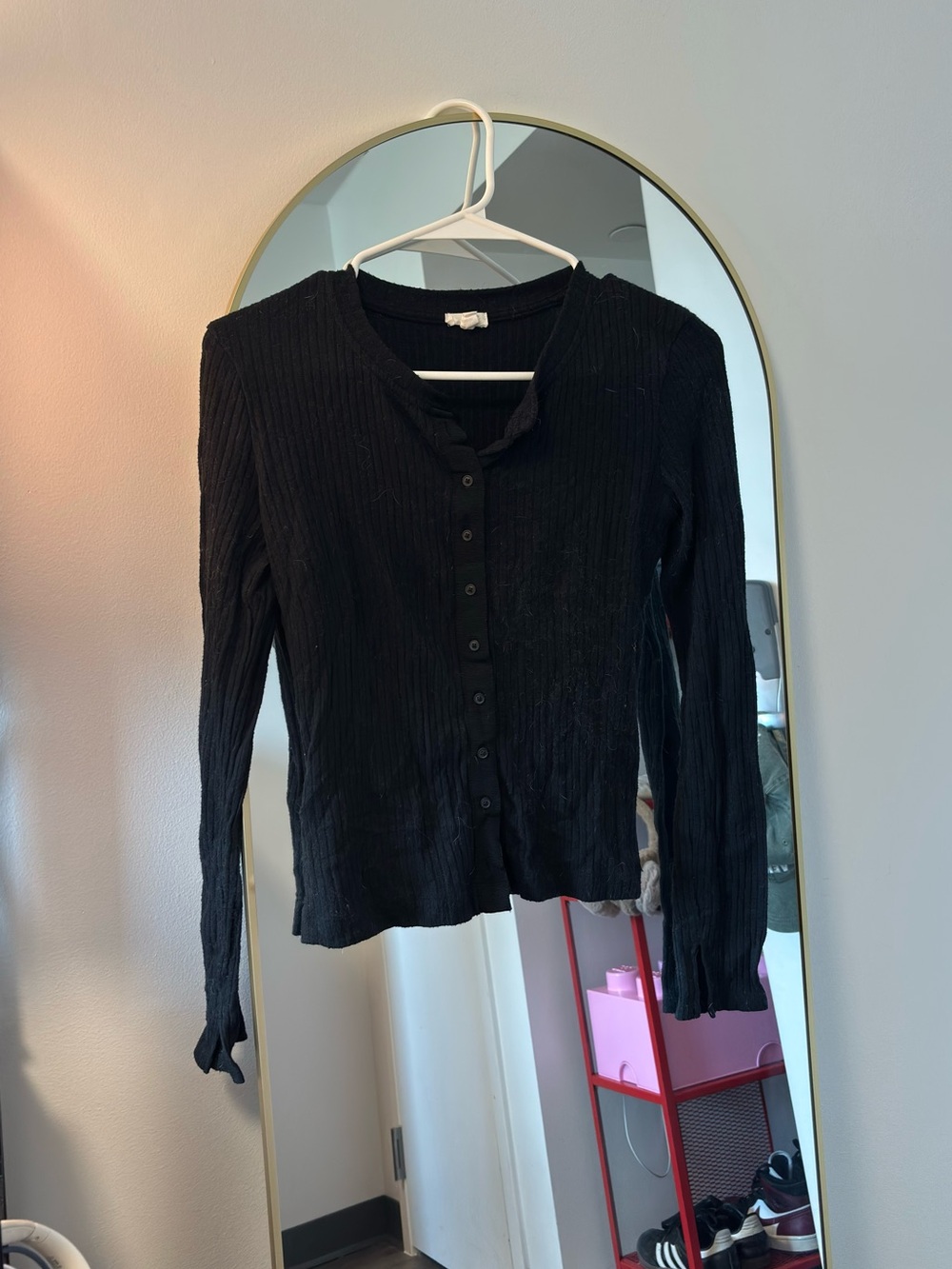 Plain Button-Down Sweater